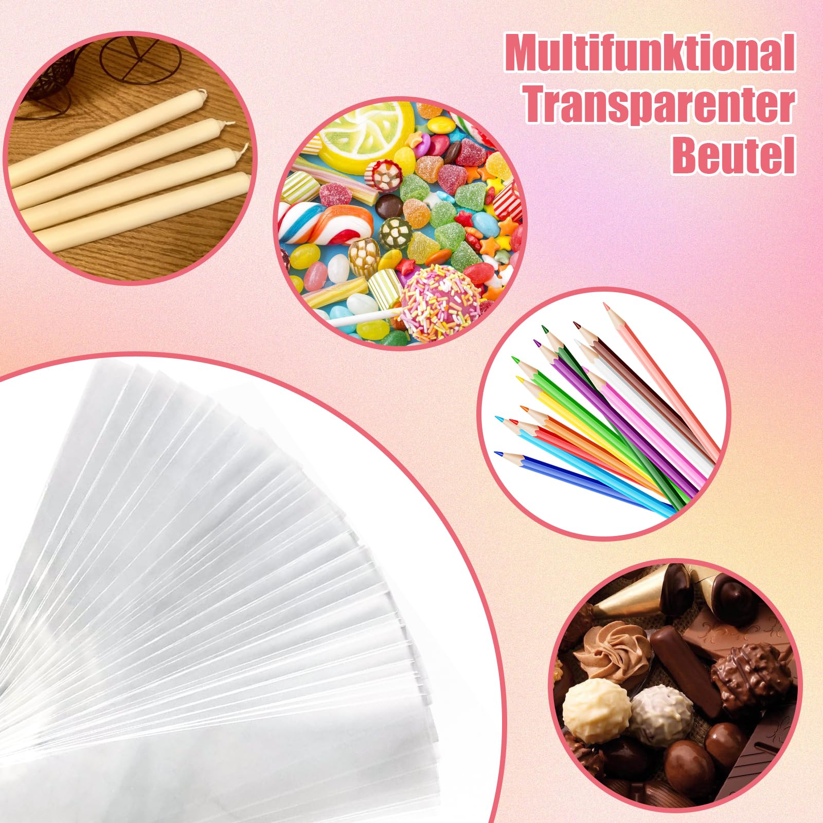 100 Attaches Lien Doré Métal Fermeture Manuelle Sachet Bonbon