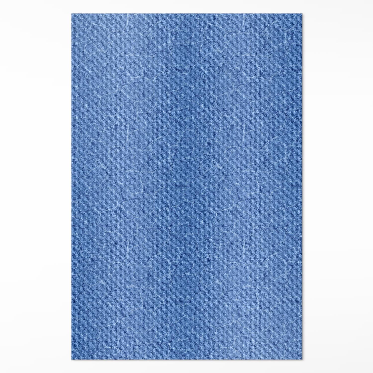 Alfombra Vinílica 60x90 cm Rectangular para Cocina Salón y Dormitorio Decoración de Interiores de Material Sintético de Calidad Impermeable PCV Fácil Limpieza - Fondo Agrietado