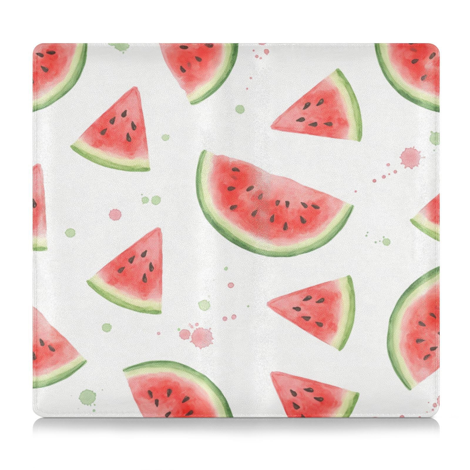 BURSTDDY Watermelon Leather Car Registration and Insurance Holder,Registration and Insurance Card Holder Glove Box Car Organizer Car Document Holder for Cards, Driver License