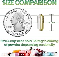 Vista 2 de XPRS Nutra Size 4 Empty Capsules - 100 Count Small Empty Gelatin Capsules - Empty Pill Capsules - DIY Capsule Filling - Bovine Pill Capsules Empty