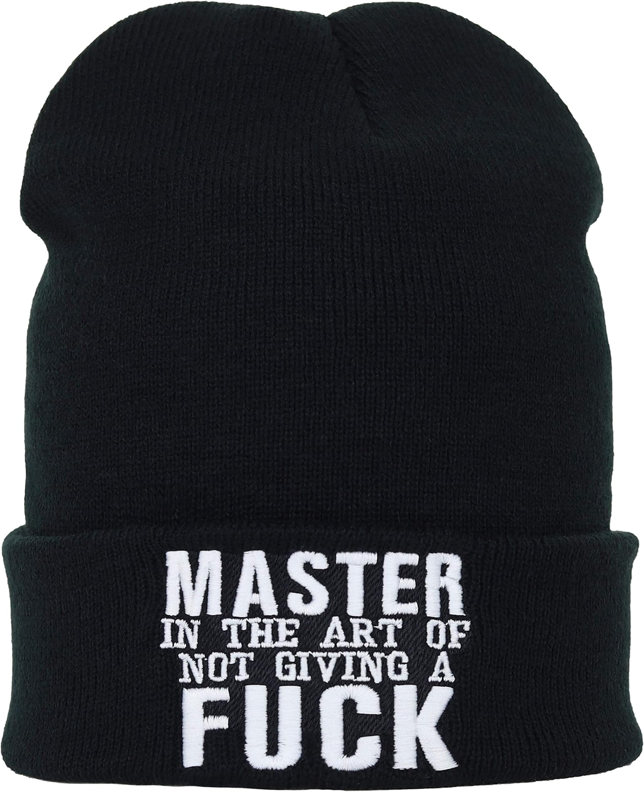 EXPRESS-STICKEREIBeanie with Embroidery Motif Design Warm Winter Beanie hat Beanie Strechable and Soft Cuffed Beanie Cap Unisex