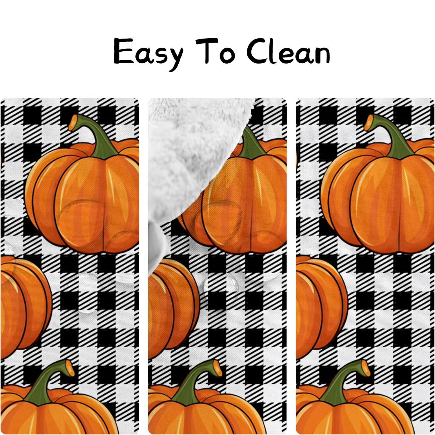 Nappe Ovale 160x240 cm Motif de citrouilles