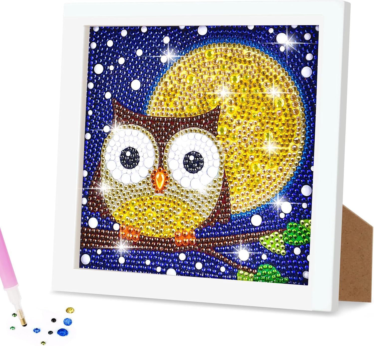 AUAUY 5D DIY Diamond Art Painting Kit, Owl Diamond Painting Kits for ...