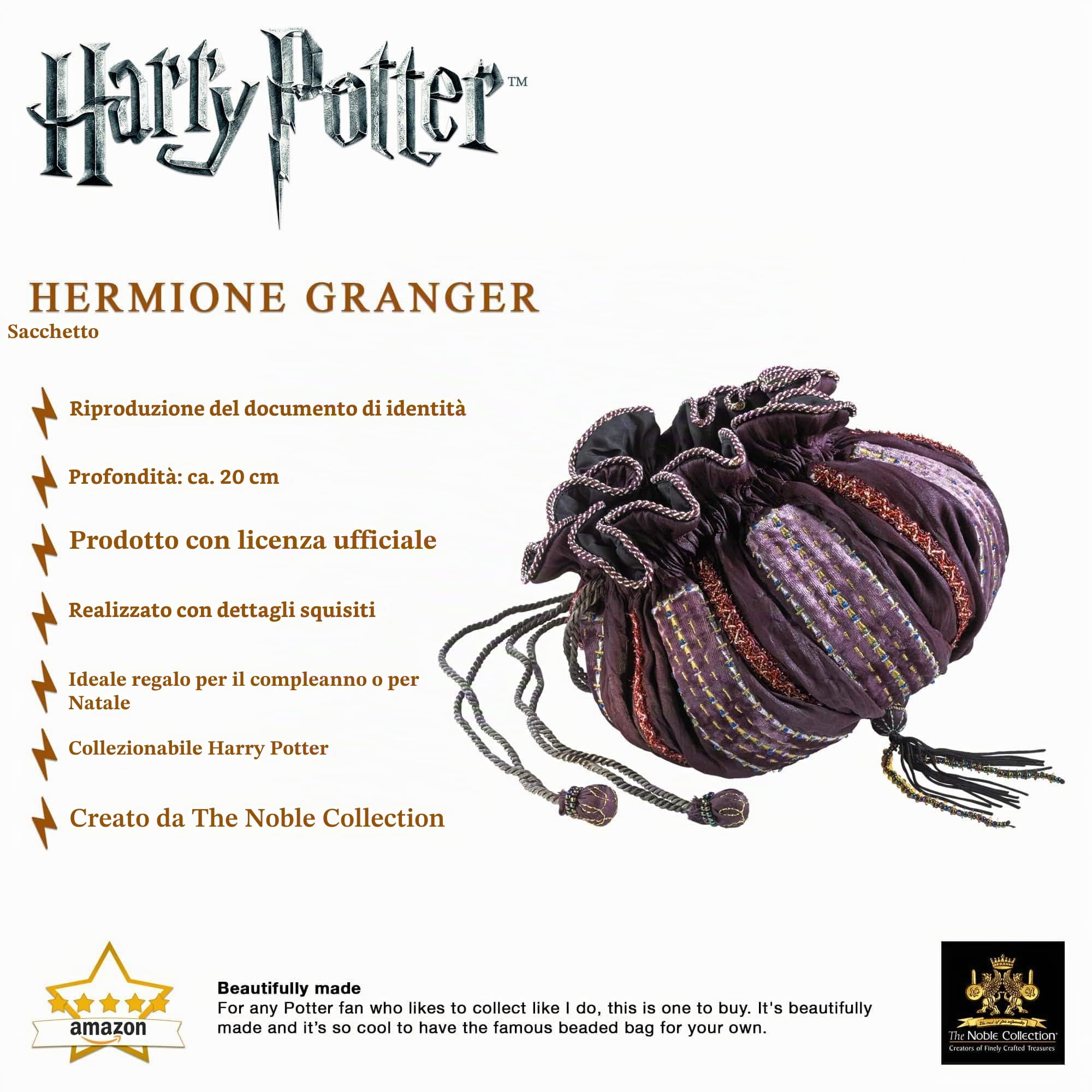 The Noble Collection La Nobile Collezione Hermione Granger Bag