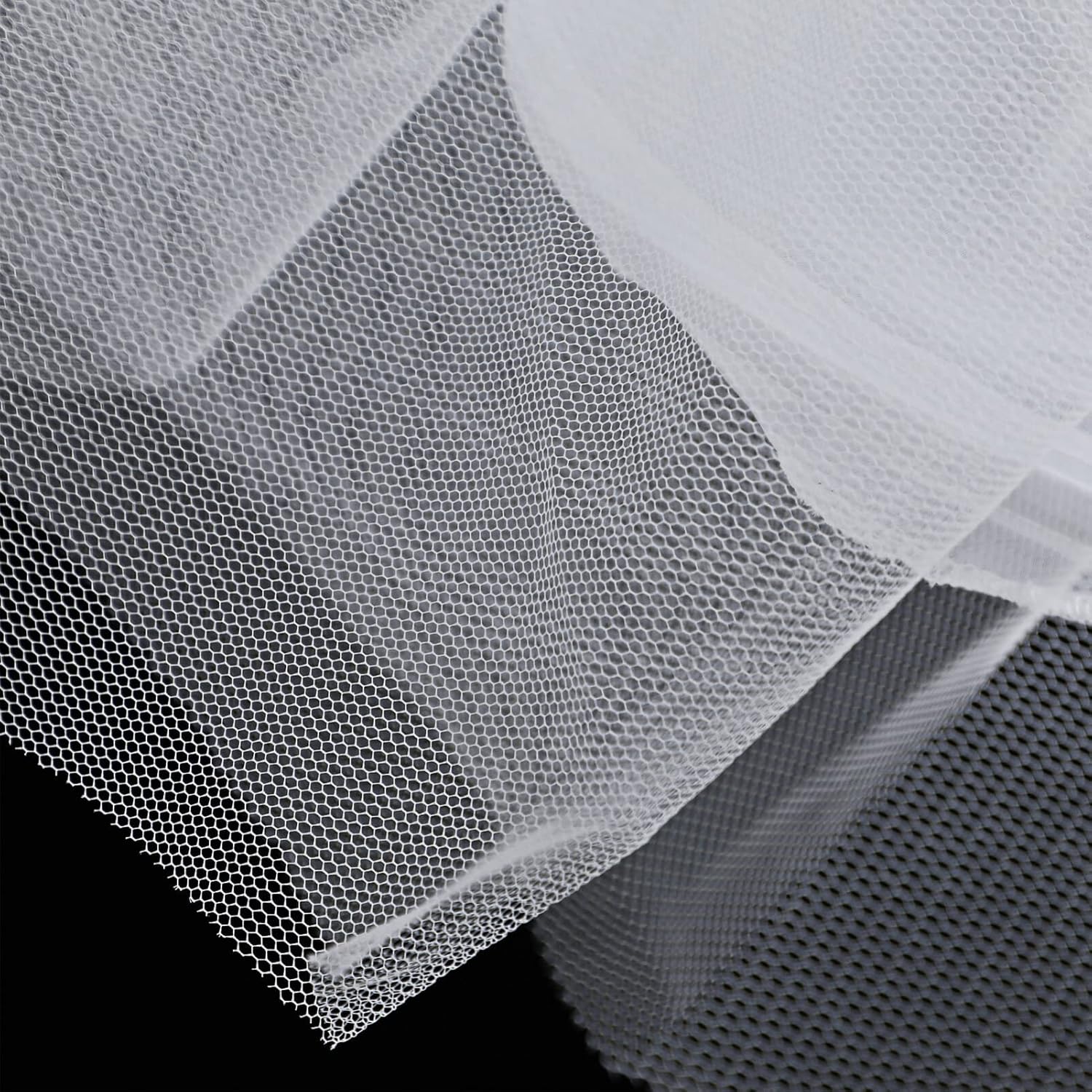 Amosfun Bridal Mermaid Fishtail Petticoat Slip Floor Length Underskirt Crinoline for Bride Women Wedding Dress White Tulle Petticoat - Image 4