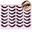 Mink Lashes Volume Cat Eye Thick zanlufly False Eyelashes Natural Curly Fake Eyelashes 18MM Full 8D Volume Lashes Pack 14 Pairs