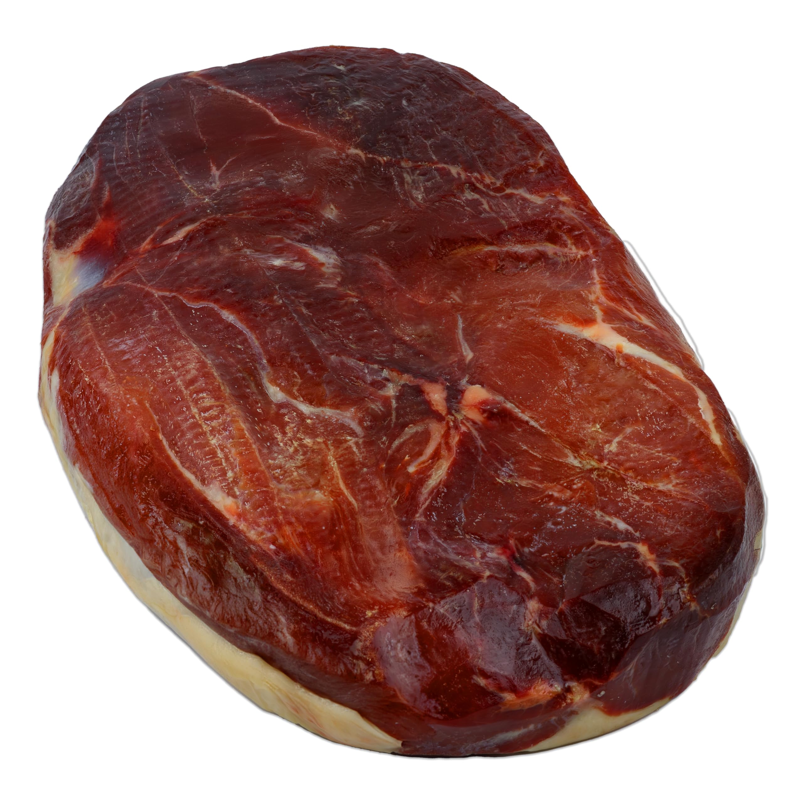 Hymor Superham spanischer Schinken am Stück - 1x ca. 4,3 kg ganzes Stück - Jamon Schinken ohne Knochen, polierter luftgetrockneter Schinken, mindestens 10 Monate gereift mit weniger Salz für Geschmack