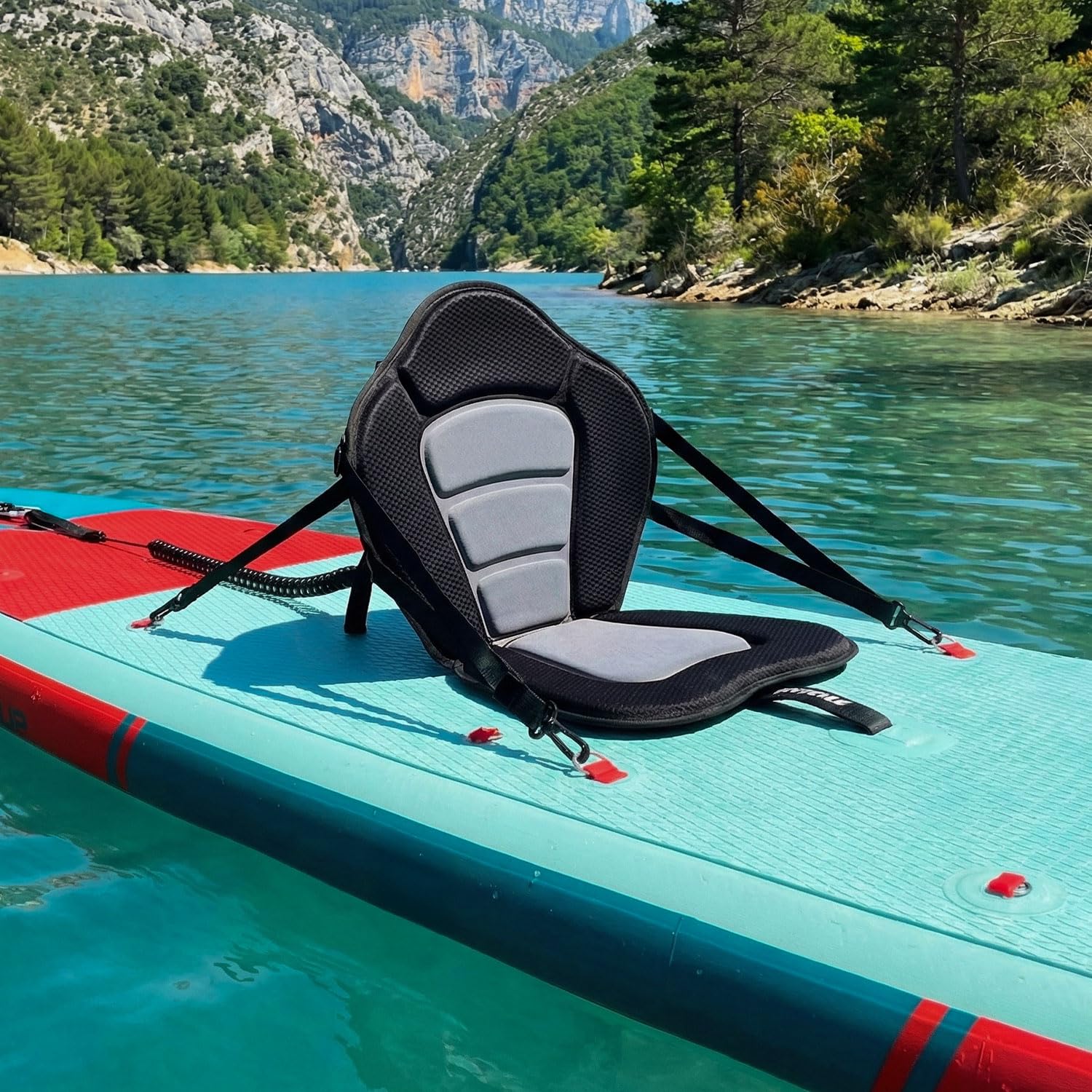 Wattsup - SUP Stand Up Paddle nadmuchiwany F12 12' - 366x84x15 cm Dropstitch - Zestaw kompletny: Wiosło, Smycz, Pompa, Torba transportowa - Do 150 kg - Niebieski