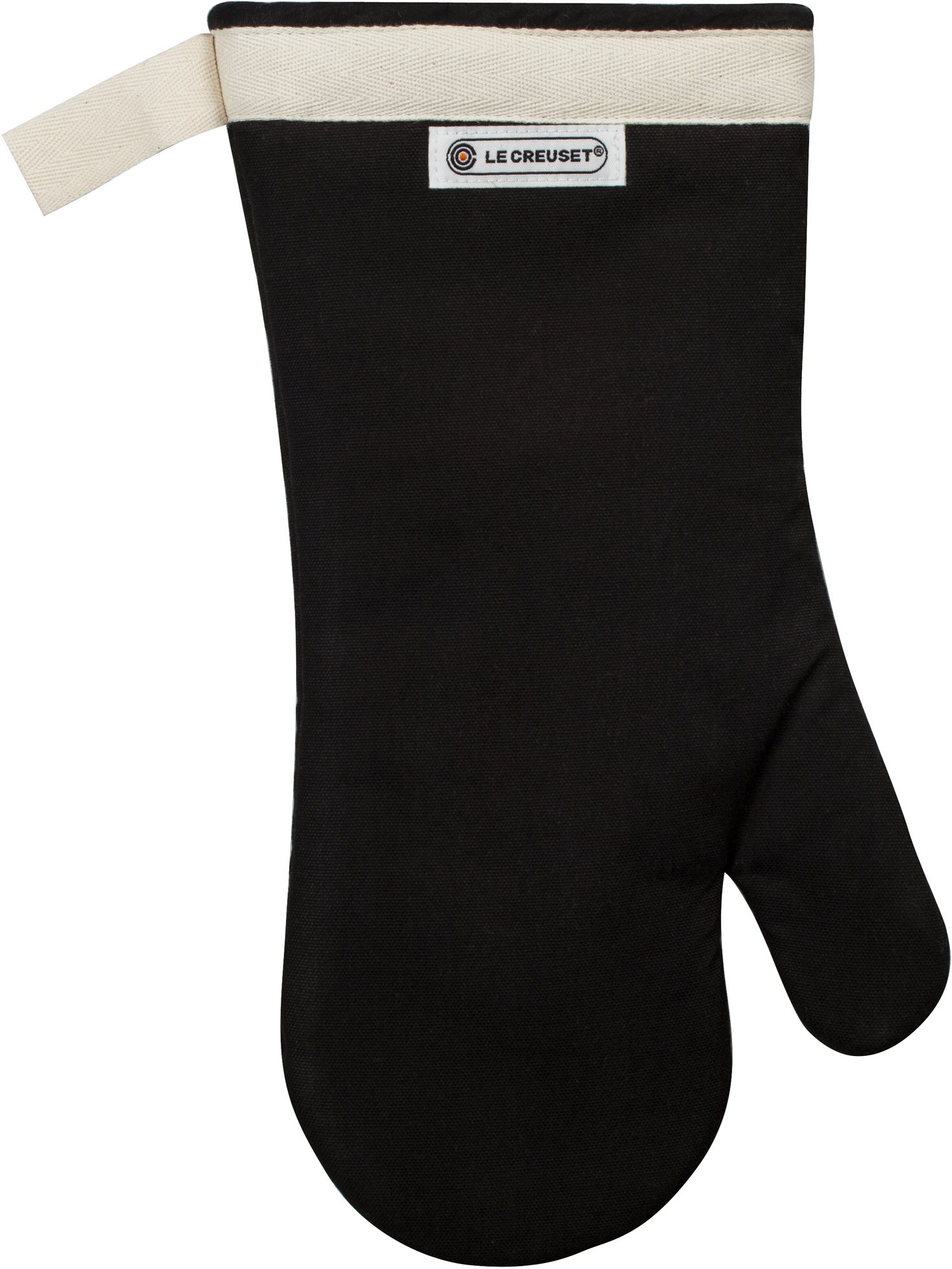 Le Creuset 4-Layered Textile Oven Mitt, Stain Resistant, Black, 95002300000000