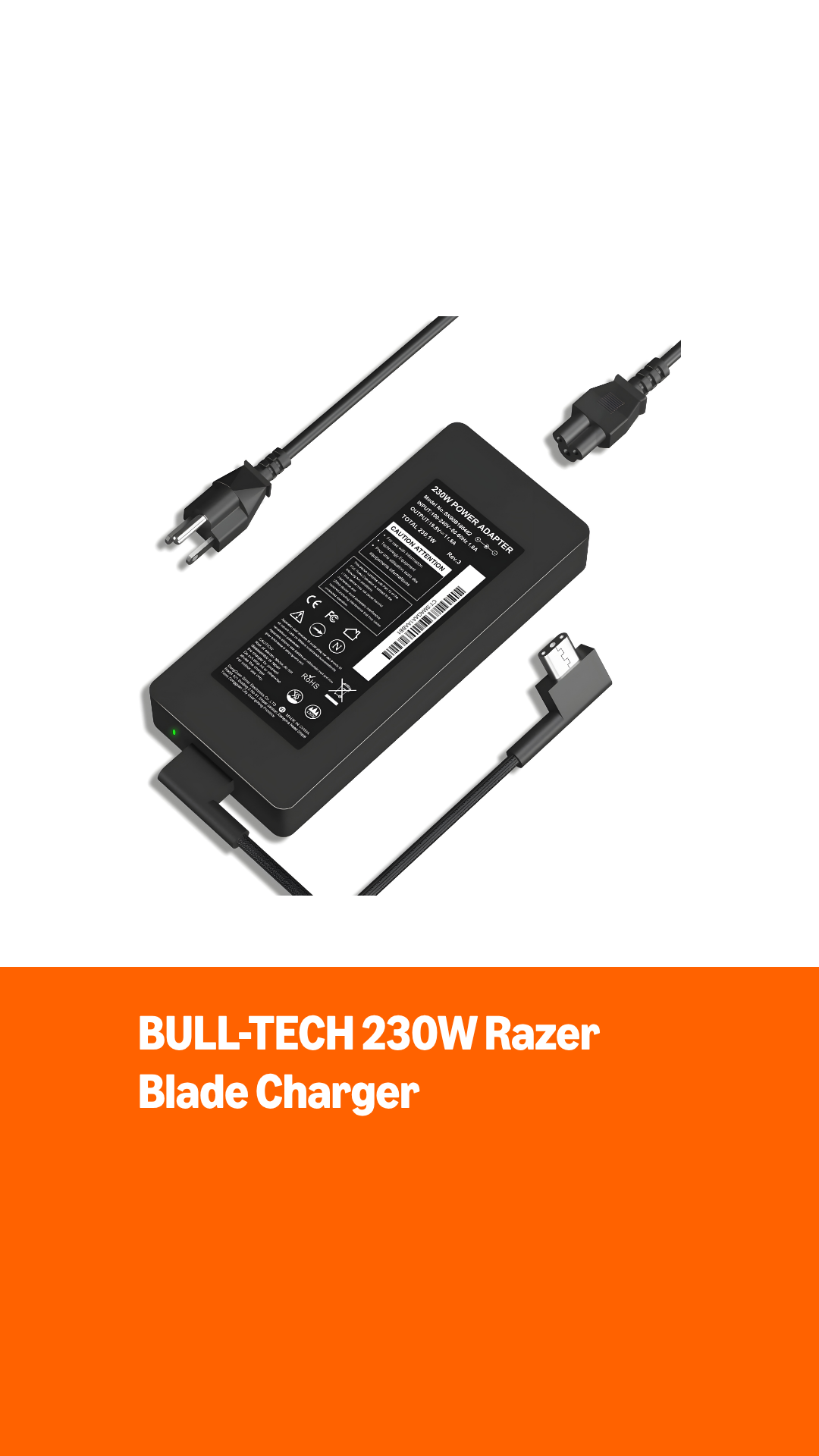 Amazon.com: BULL-TECH Replacement for 230W Razer Blade Charger