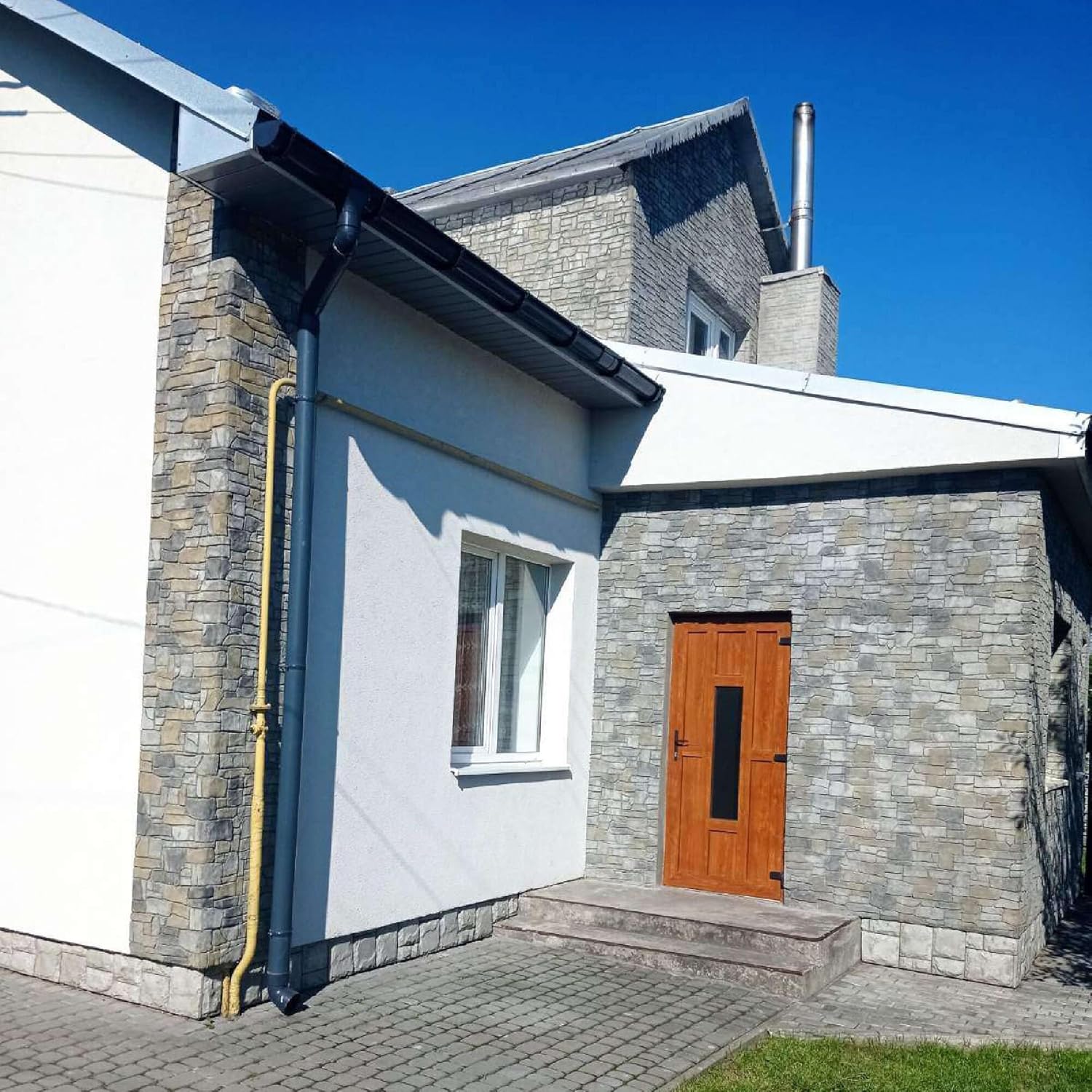 Polyurethane Mat Stamp ''GRANITE CHIPPED" | 19,68'' x 11,81'' x 0,59'' Inches | 500 х 300 х 15 mm | Flexible and Durable Stamp for Printing Decorative Textures on Concrete, Cement and Plaster