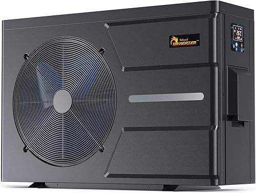 DR. Infrared Heater DR-650HP Inversor CC completo 65,000 BTU bomba de calor para piscina en el suelo y sobre el suelo, control inteligente WiFi a