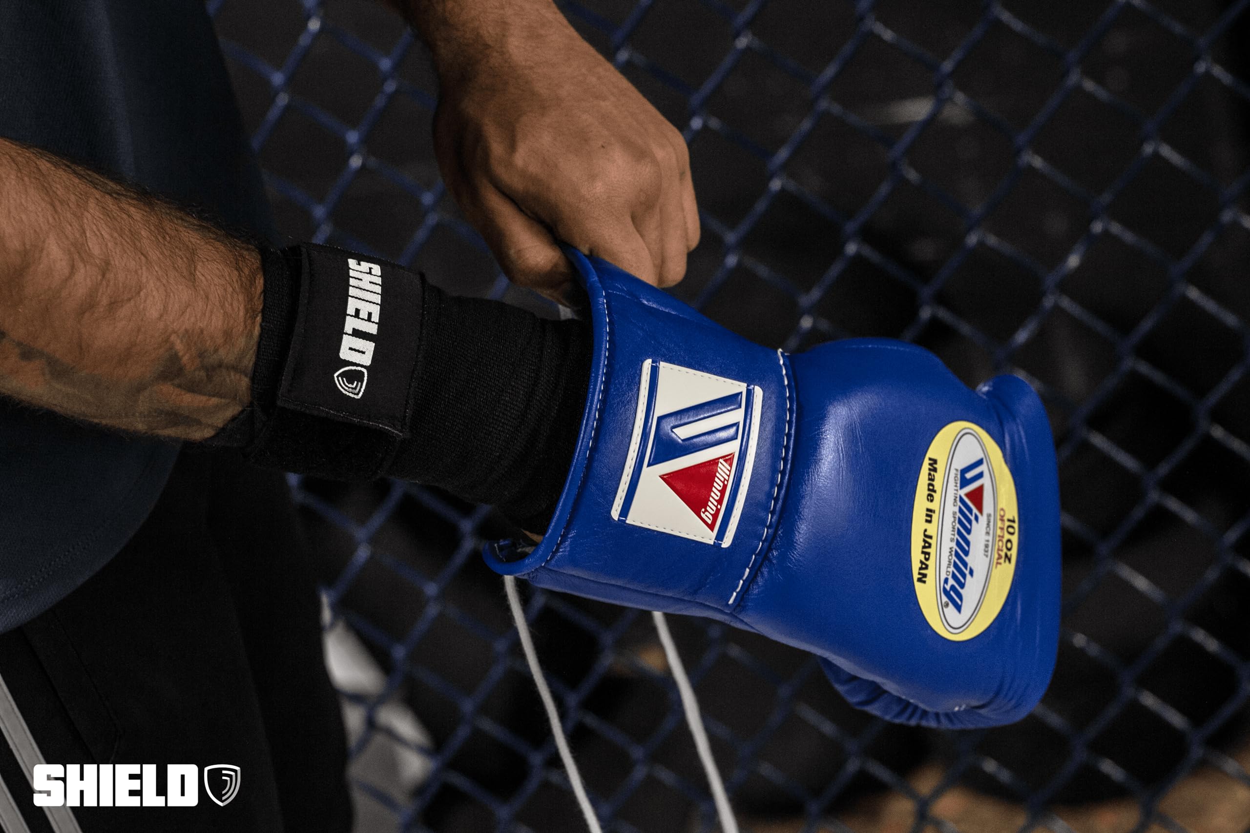 Shield Premium Hand Wraps with Built-in Gel Knucke Pad | 180