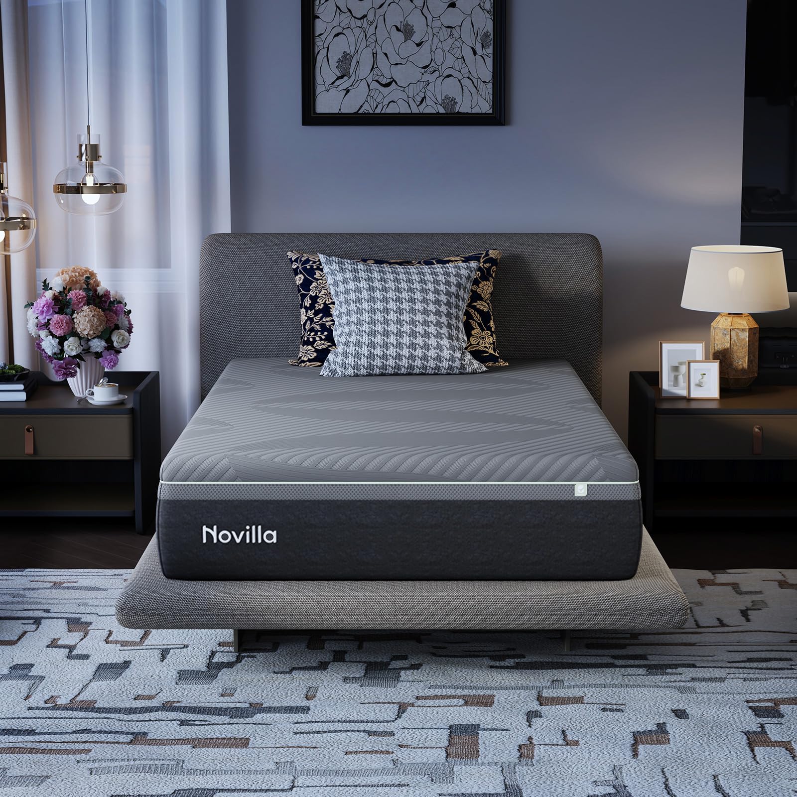 Photo 1 of Novilla AiryFlow Full Size Memory Foam Mattress, 10 Inch
