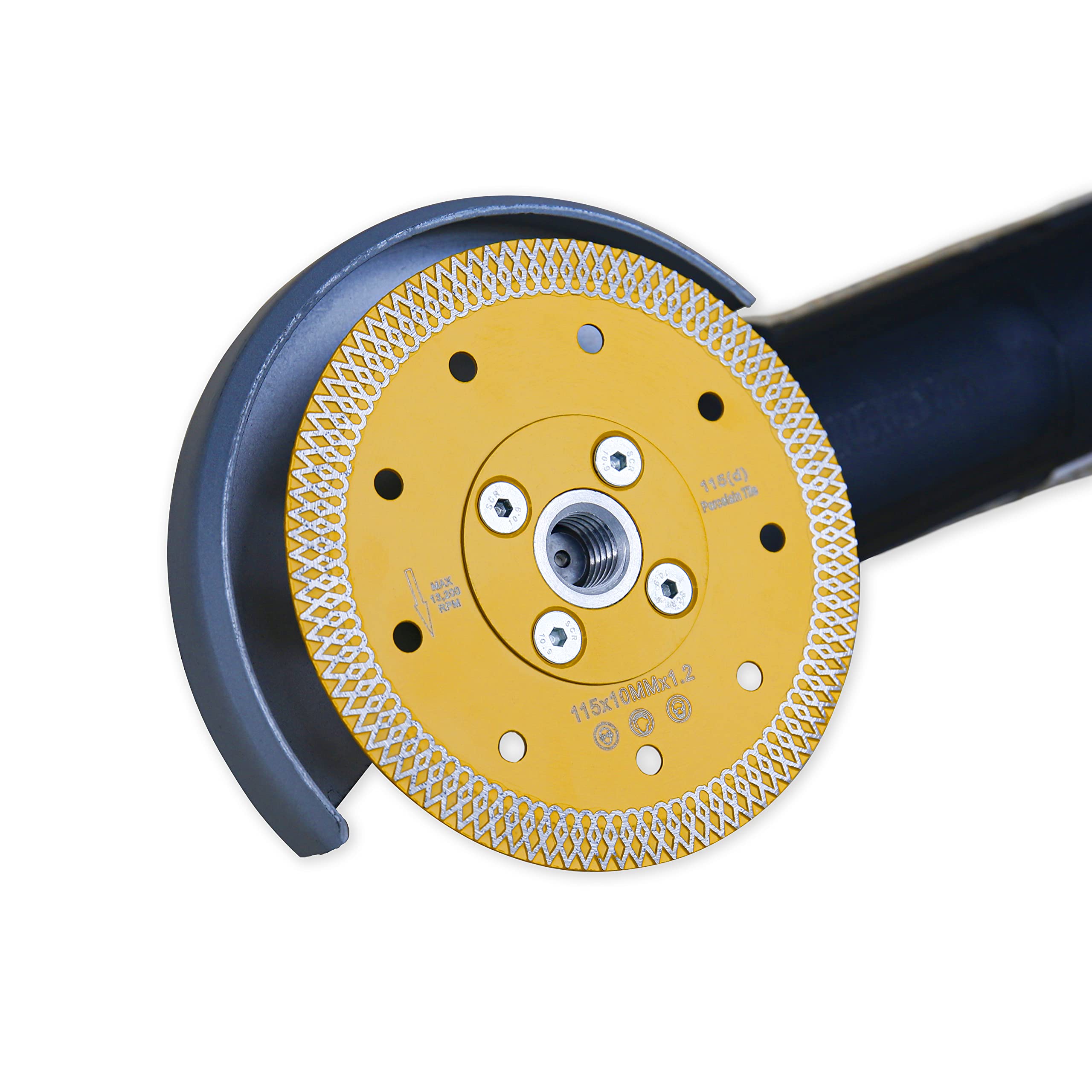 OSECH 4.5" Tile Saw Blade Diamond Cutting Blade with 5/8"-11 Flange for Granite Marble Tile Cutting