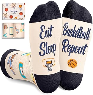 HAPPYPOP Sports Gifts for Kids - Soccer Baseball Basketball Gifts, Preteen Tween Kids Socks