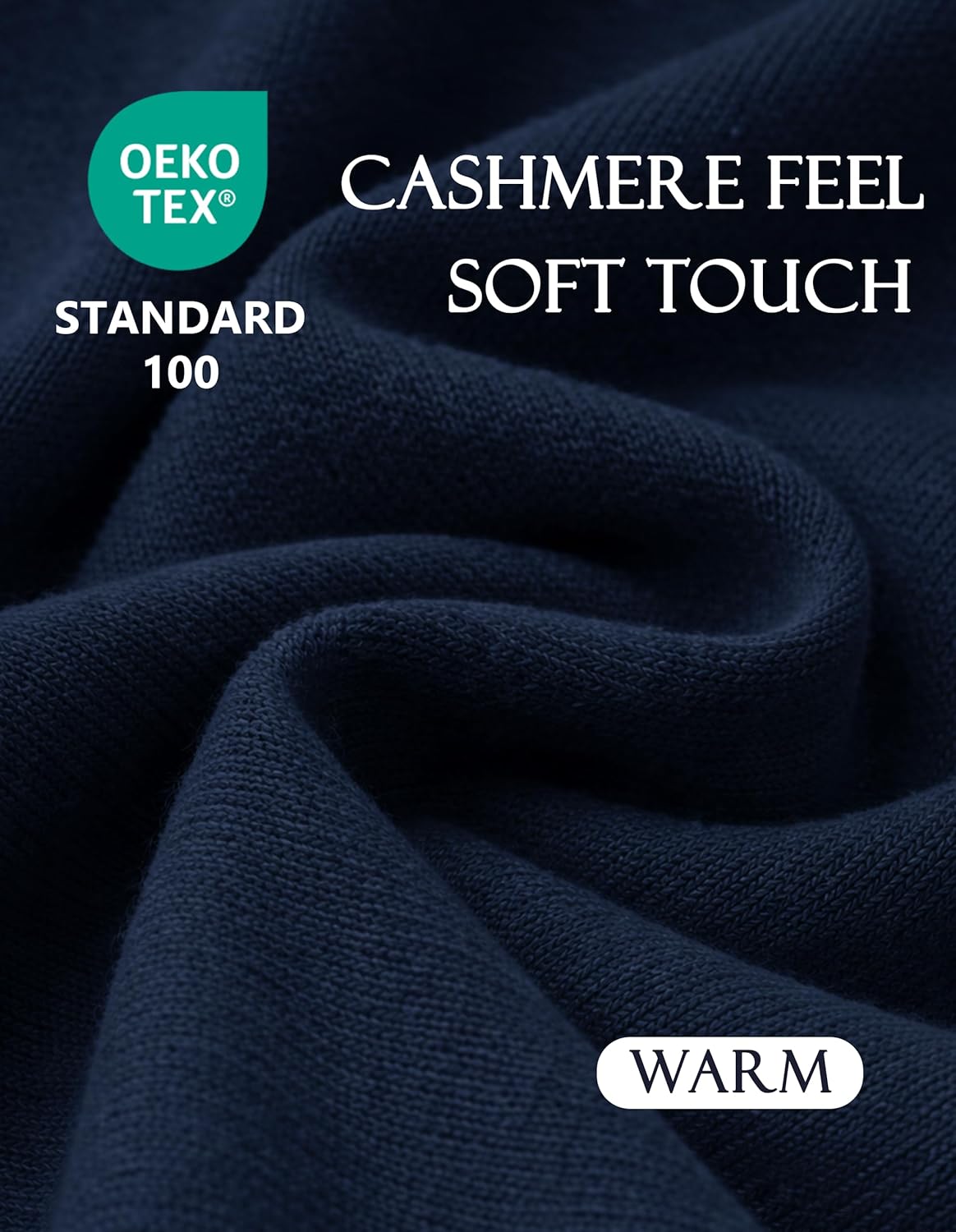 PULI Womens Large Cross Front Poncho Sweater Wrap Topper Knitted Elegant Shawls Cape for Fall Winter - Image 3