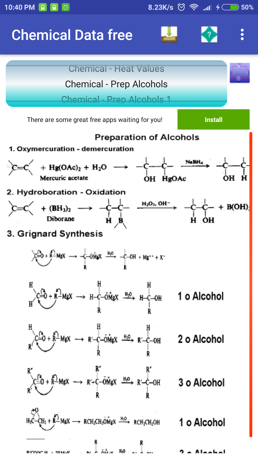 Chemical Engineering & General Chemistry Data free - App on Amazon Appstore