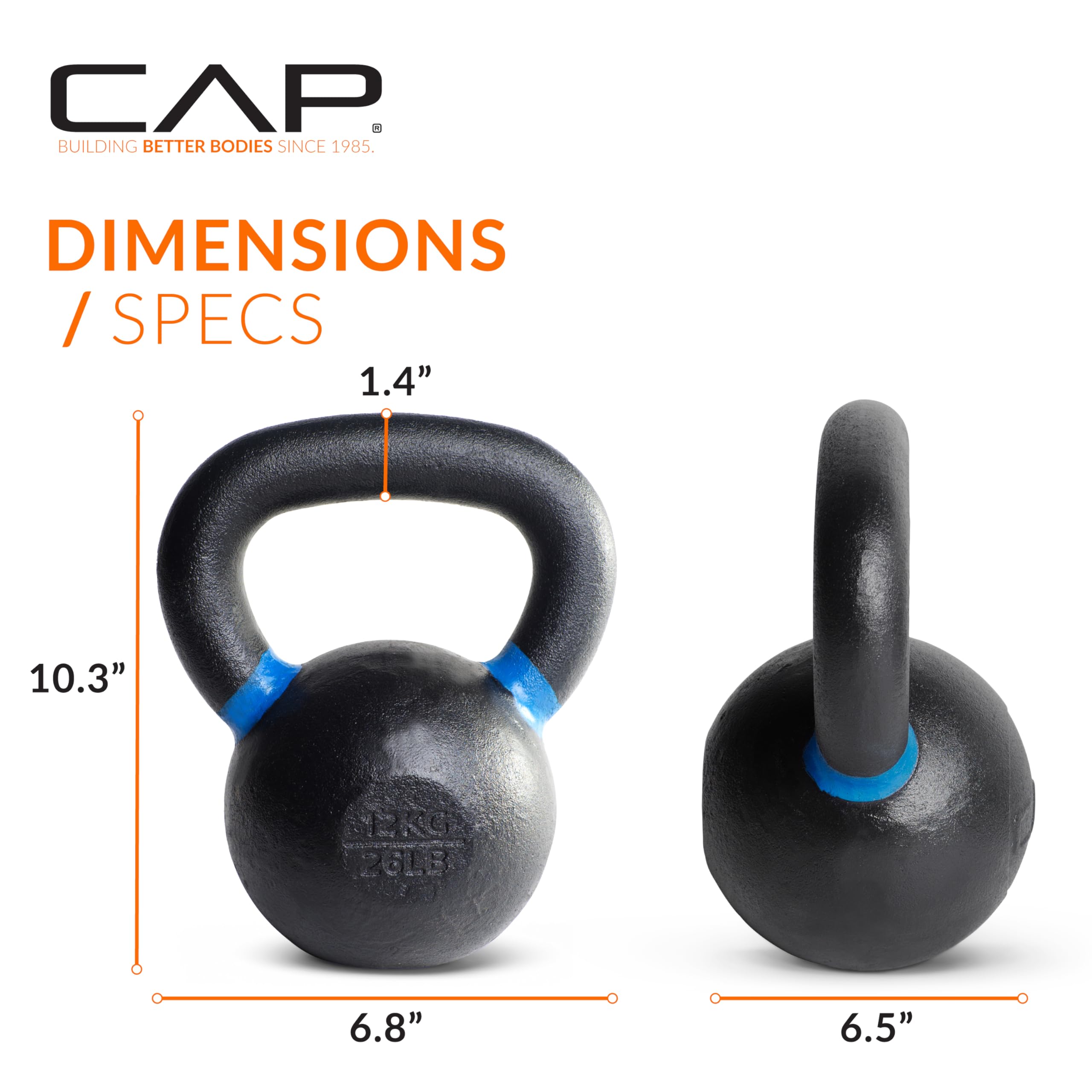 Cap Barbell Cast Iron Concorrenza Peso Kettlebell