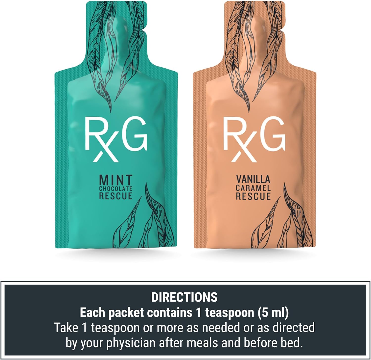 REFLUX GOURMET Natural Heartburn Acid Reflux Relief Support Supplement for GERD, LPR, Indigestion, Aid for Intermittent Fasting, Alginate Therapy, Single Serve 25 Pack, Mint Chocolate/Vanilla Caramel - Image 3