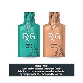 REFLUX GOURMET Natural Heartburn Acid Reflux Relief Support Supplement for GERD, LPR, Indigestion, Aid for Intermittent Fasting, Alginate Therapy, Single Serve 25 Pack, Mint Chocolate/Vanilla Caramel