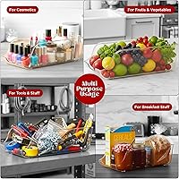 Vista 8 de Utopia Kitchen Organizador y dispensador de latas de soda para refrigerador/despensa, organizador de almacenamiento de latas duradero