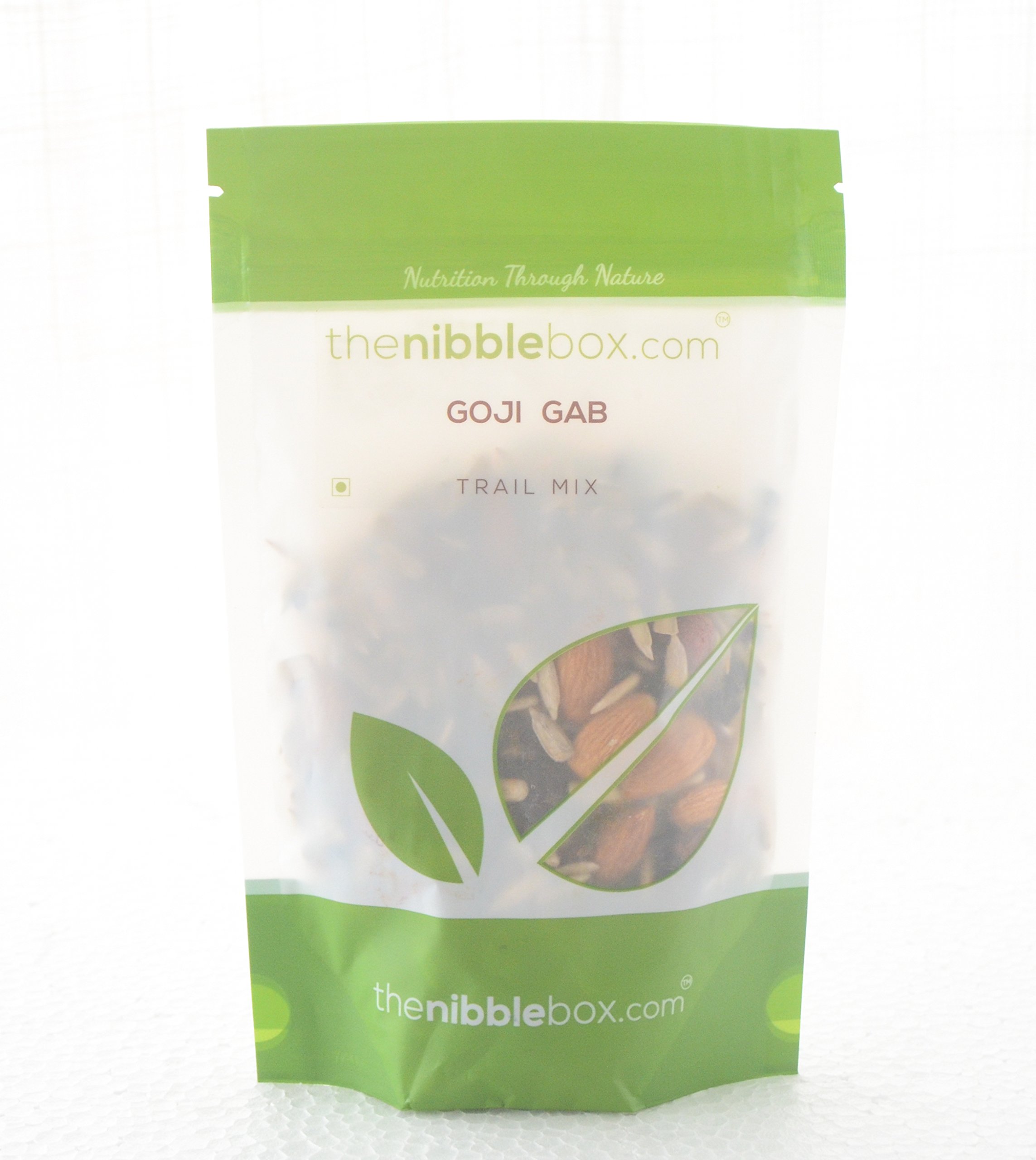 TheNibbleBox Goji Gab Trail Mix - Nutritious, Nuts, Fruits, Seeds Trail Mix Snack 250 GMS (Dry Fruits, Gluten Free, Vegan Friendly, no Refined Sugar, no Artificial Flavours.)(Pack of 1)