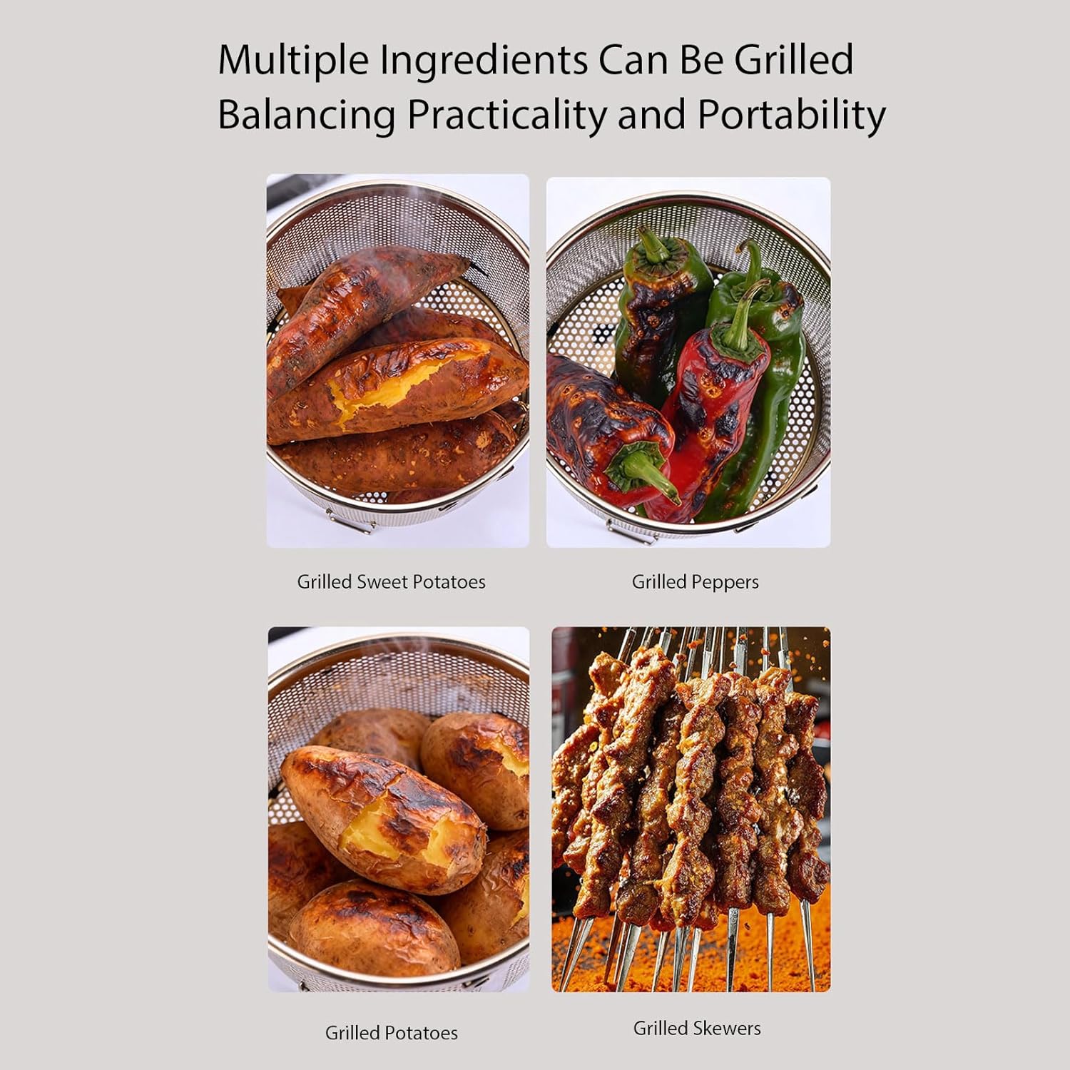 banapoy Countertop Vertical Rotating Oven, Low Smoke Electric Grill Hanging Kebob Grill with 6 Skewers, Grease Tray, Vertical Rotisserie Kebob Machine for Travel Camping Picnic