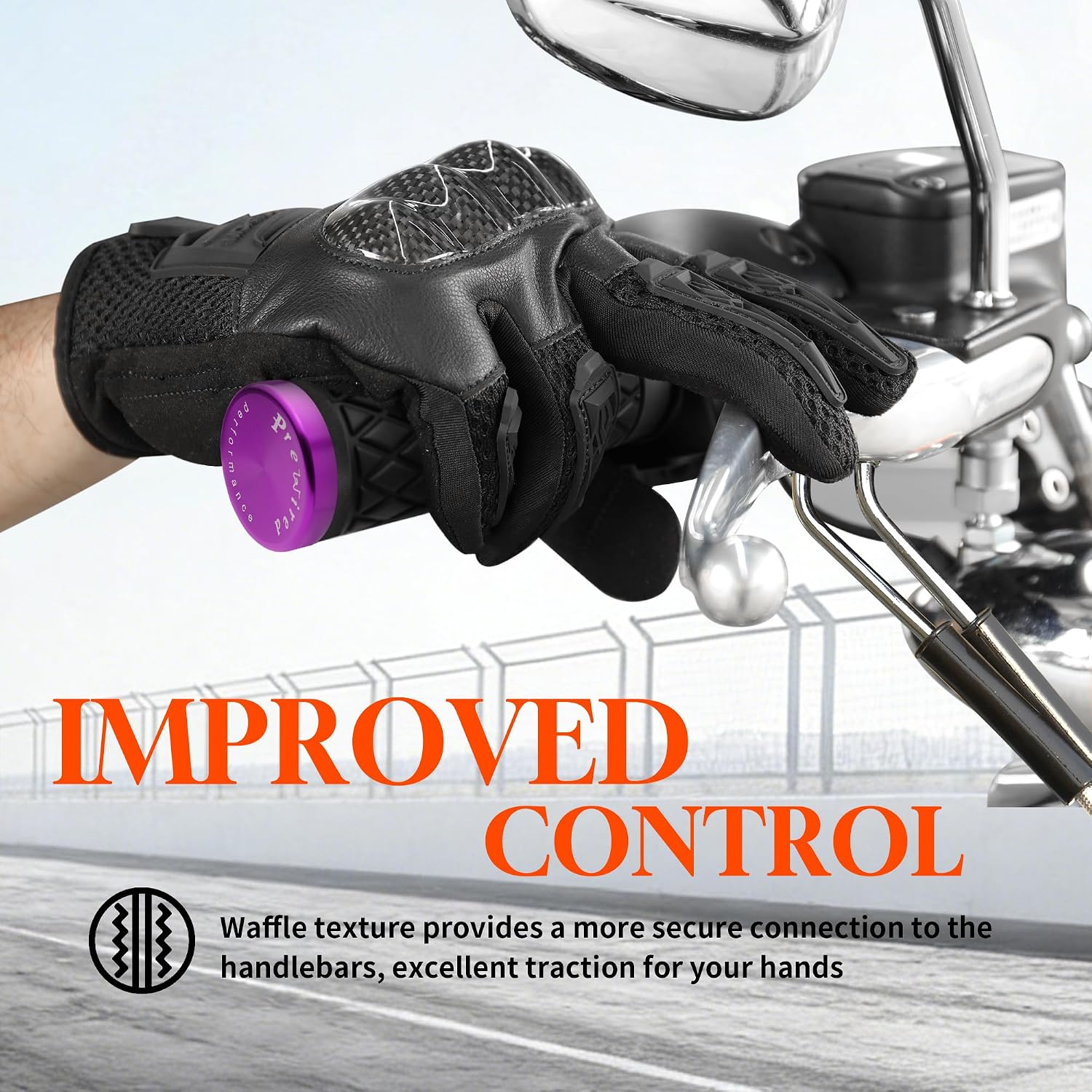 1 Inch Hand Grips Silicone Non Slip CNC 6061 Aluminum Handlebar Grip for Harley Pull Cable Throttle '96-'07 Touring '95-'15 Softail '96-'17 Dyna '96-up Sportster '02-'17 VRSC '08-'13 XR