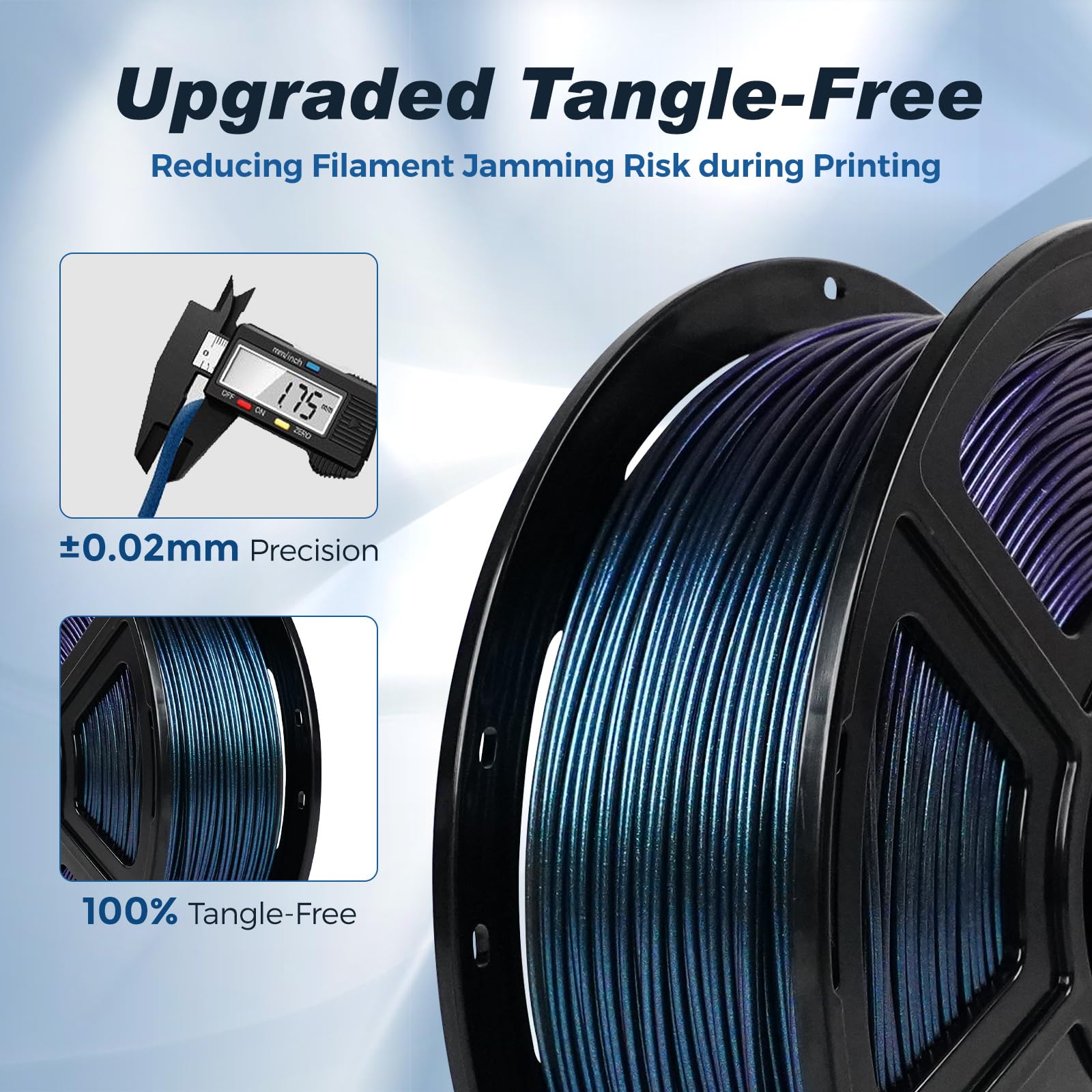 FLASHFORGE Filamento PLA ad alta velocità da 1,75 mm, 500 mm/s, stampa ad alta velocità, filamento per stampante 3D veloce, robusto e alto flusso per una stampa rapida, 1 kg (2,