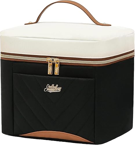 Bolsa de almuerzo aislada a prueba de fugas, bolsa de almuerzo ligera impermeable para el trabajo, viajes, playa, picnic, mediano (normal), beige