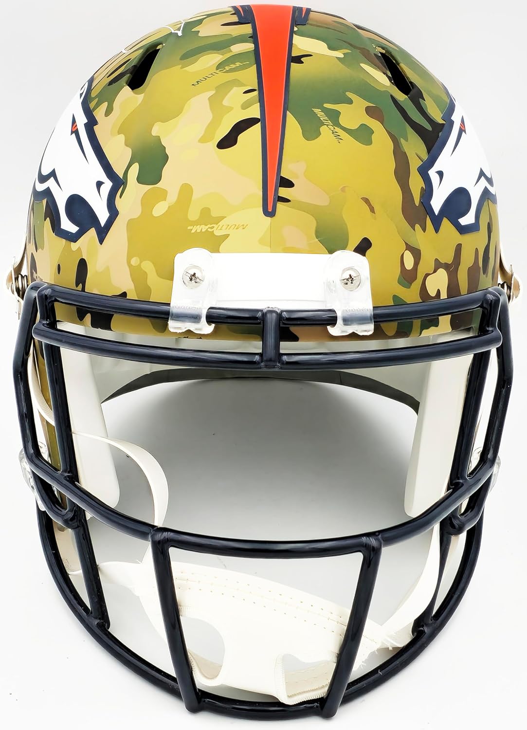 Russell Wilson Autographed Camo Full Size Replica Speed Football Helmet Holo Stock #227943
