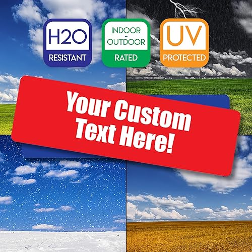 Miniatura 4 de Divertidas calcomanías personalizadas para parachoques, crea tus propias calcomanías para automóvil, tu elección de colores y fuentes, 10 x 3