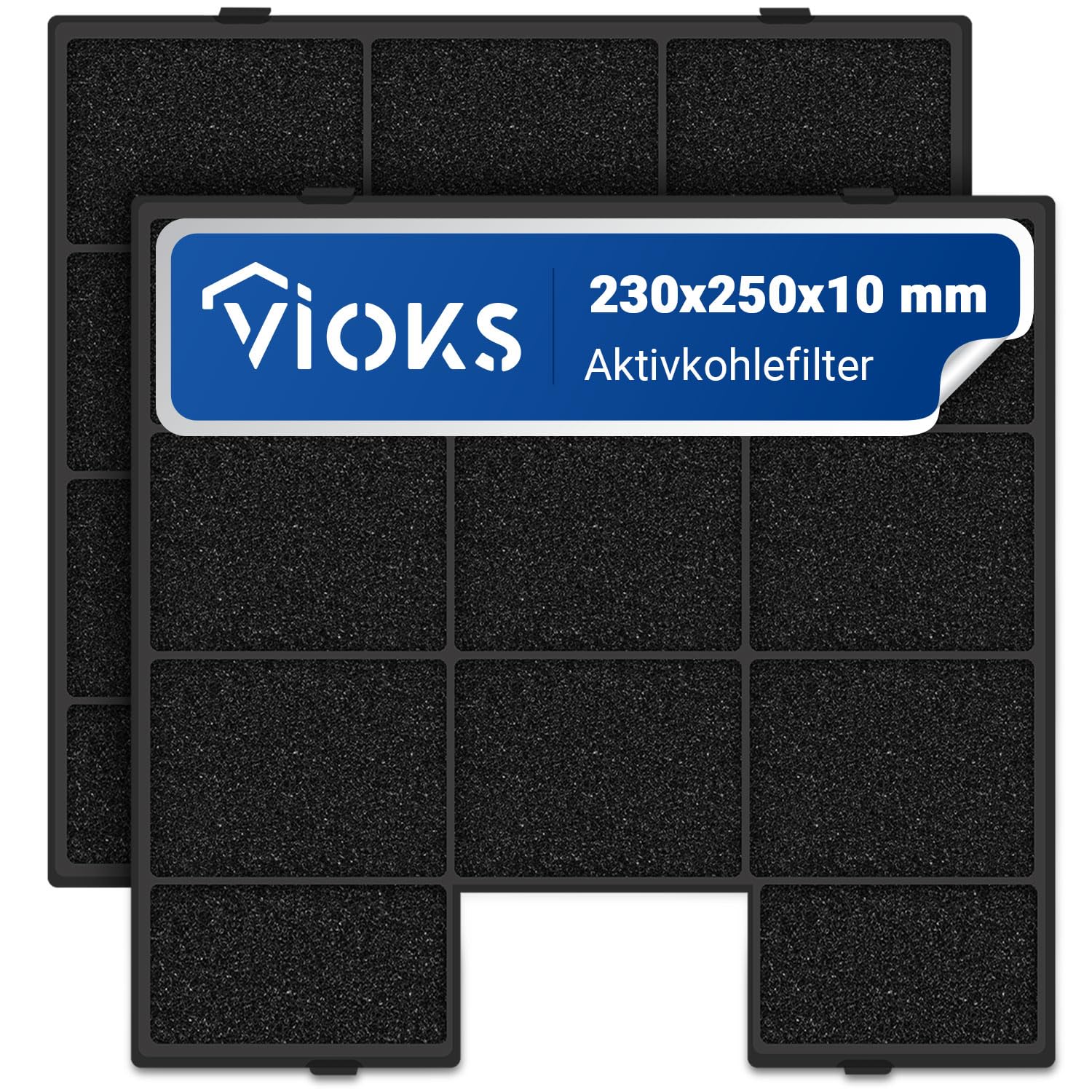 Juego de 2 filtros de carbón activo, filtro de aire de salida de campana, recortables, repuesto para Amica Bomann PKM KF 17142 KCC705 para filtro