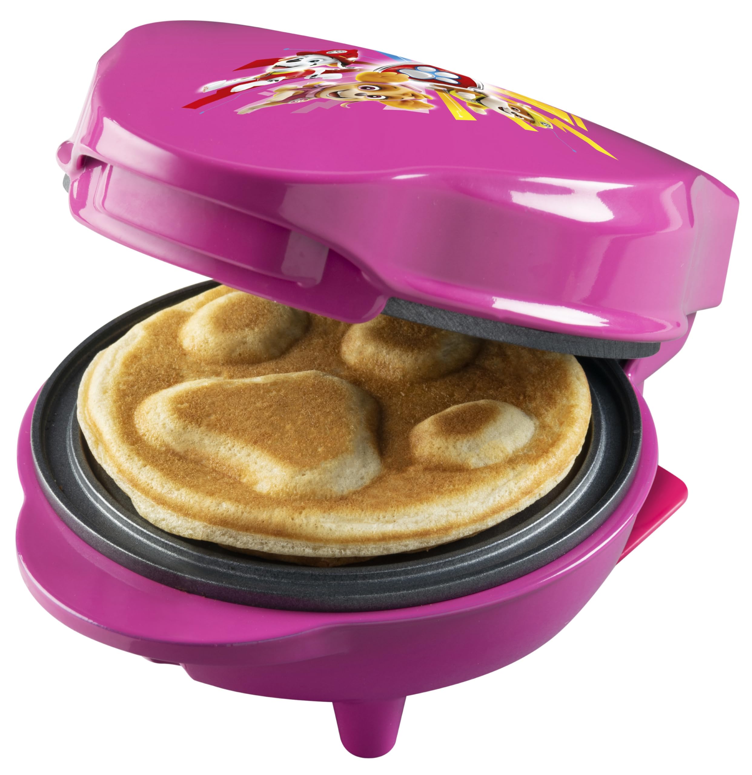 Bestron APP500PBS Mini Waffle Maker, Alloy Steel, Pink