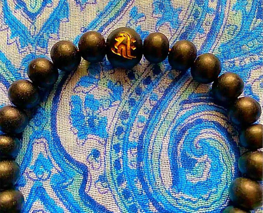 金運爆上げ　特別祈祷済み　京都青連院　青水晶入りお念珠 金運爆上げ 特別祈祷済み 京都青連院 青水晶入りお念珠