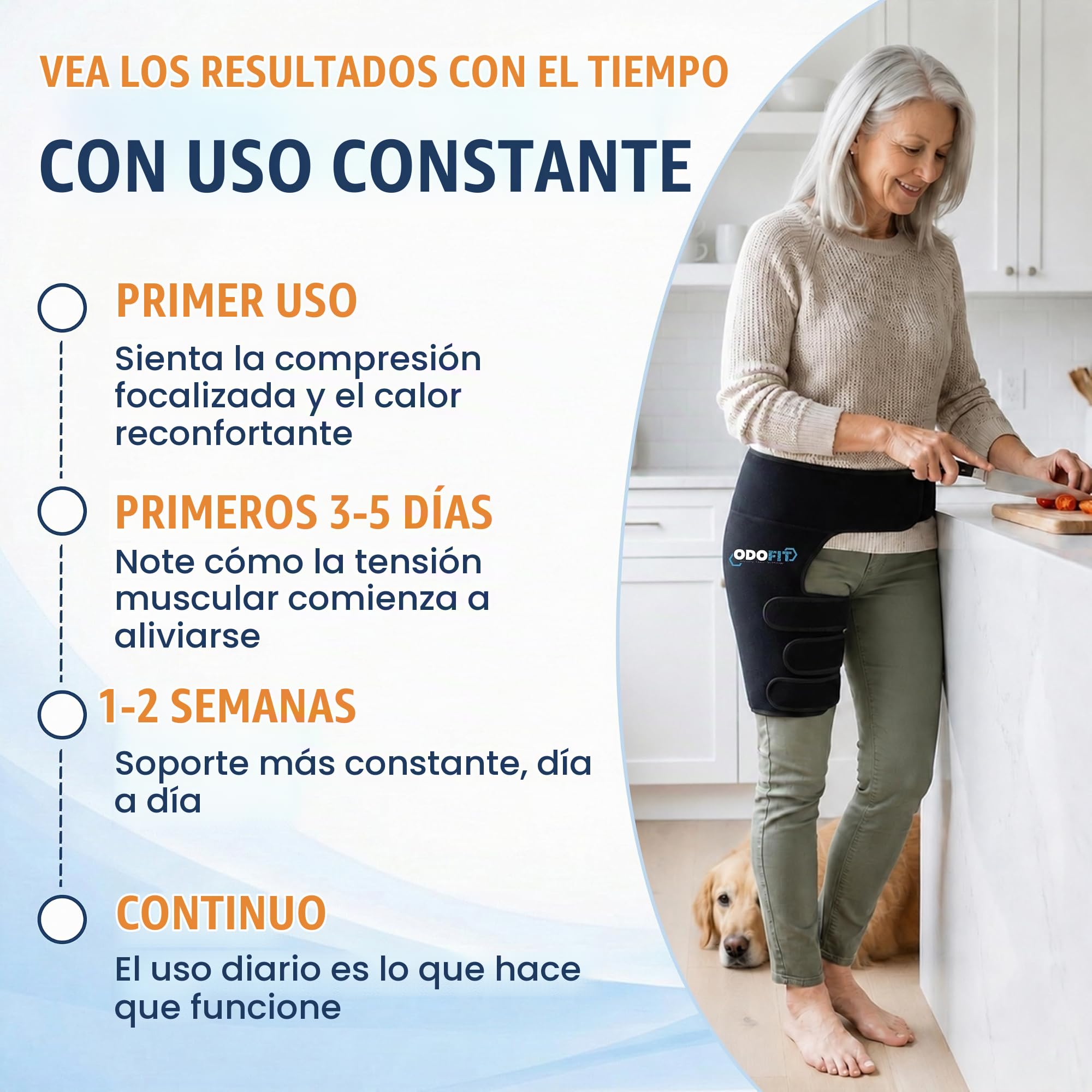 Soporte de cadera 5 en 1 para mujeres y hombres, dispositivos de alivio del dolor de ciática, ingle ajustable, envoltura de compresión flexible de cadera para un apoyo cómodo para muslos