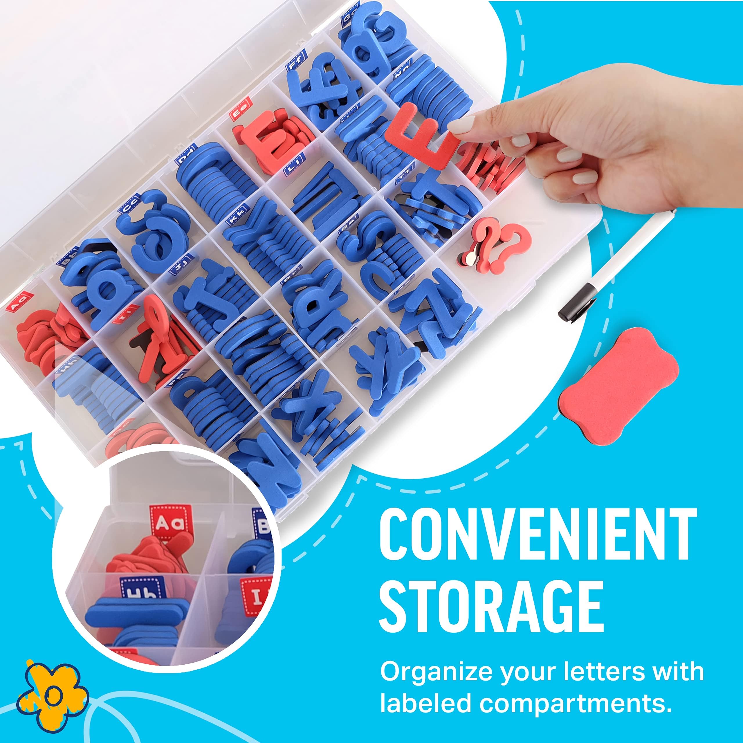 Amazon.com: 238 Pcs Magnetic Alphabet Letters – ABC Magnet