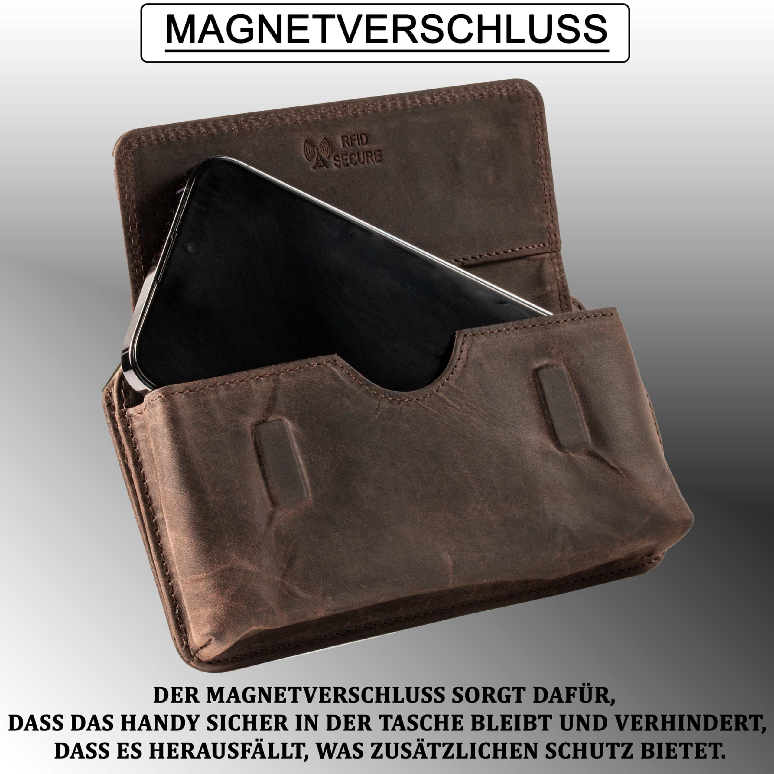 NorthLife Brida Lederen Magsafe (magnetische) cardholder Zwart