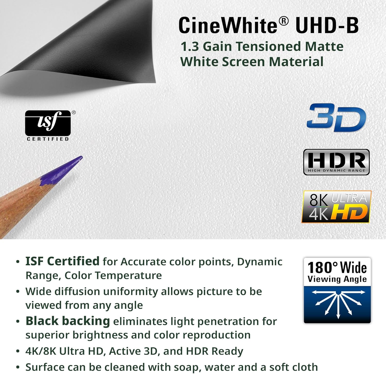Elite Screens Sable Frame b2 135-inch Projector Screen 16:9 , Fixed Frame Wall Mount, 4k/8k Projectors, 1.3 Gain Screen Material, Home Theater, Sb135wh2-x