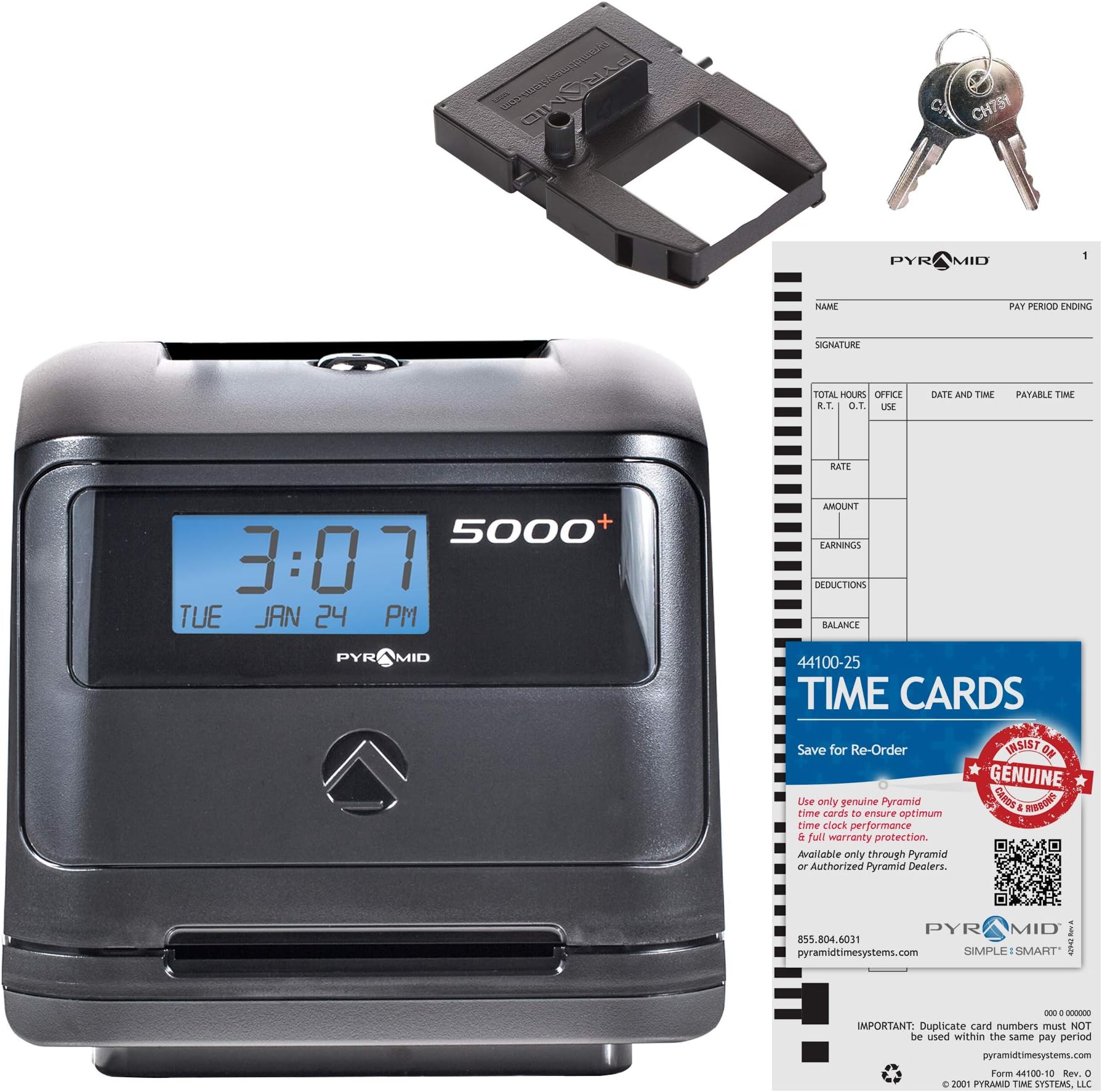 Pyramid Time Systems 4000PROK Auto Totaling Time Clock
