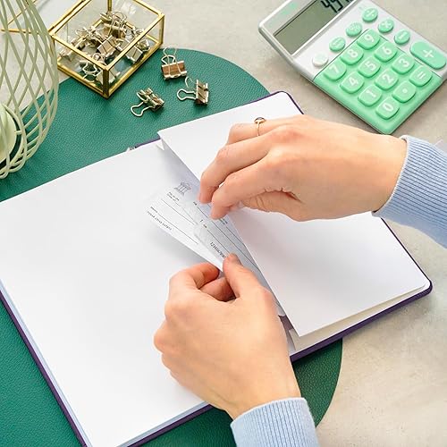 Miniatura 6 de Skyline Registro de cheques - Libro de registro contable para ingresos y gastos - Chequera de transacciones para pequeñas empresas - Cuaderno de