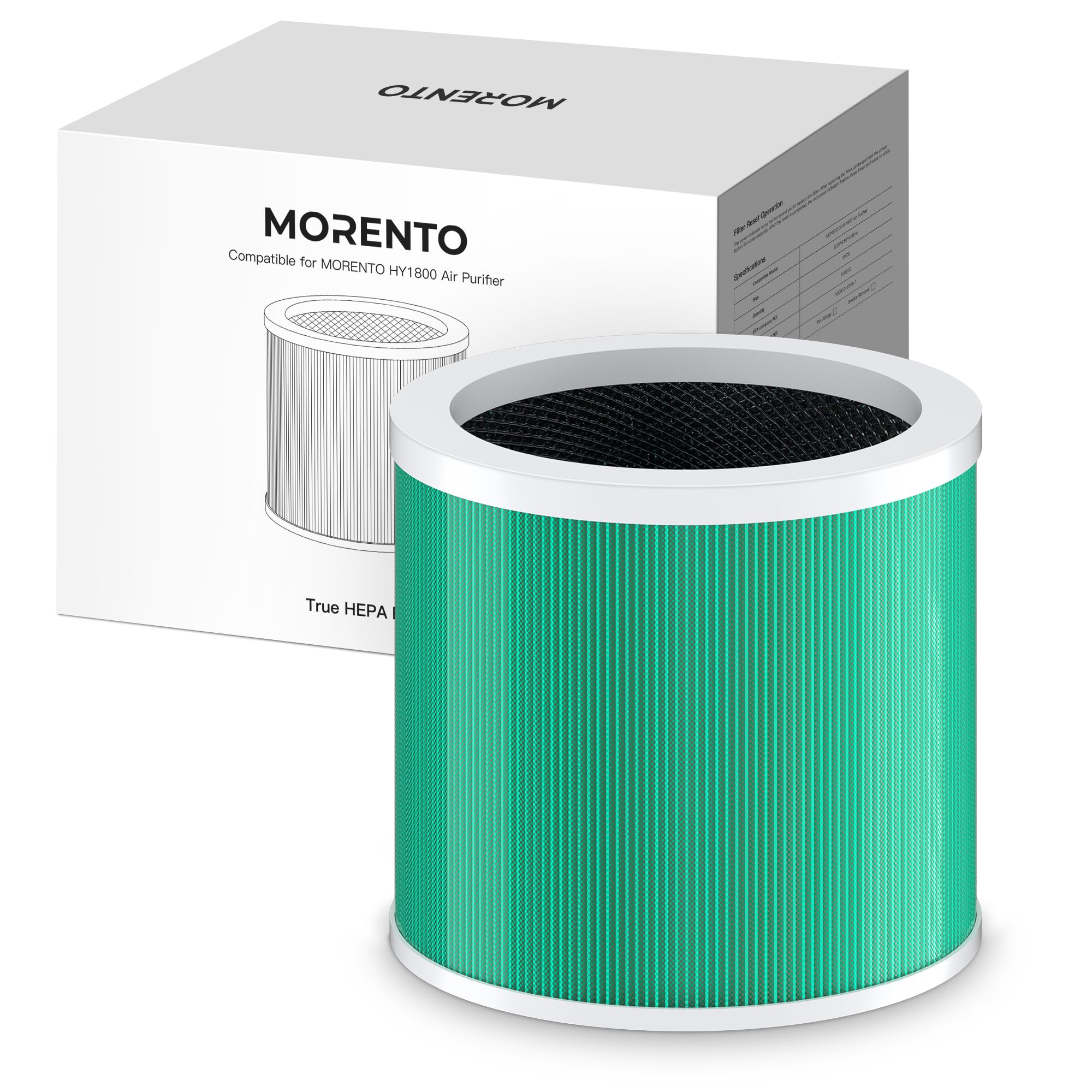 Amazon.com: MORENTO HY1800 Genuine Air Purifier Replacement Filter