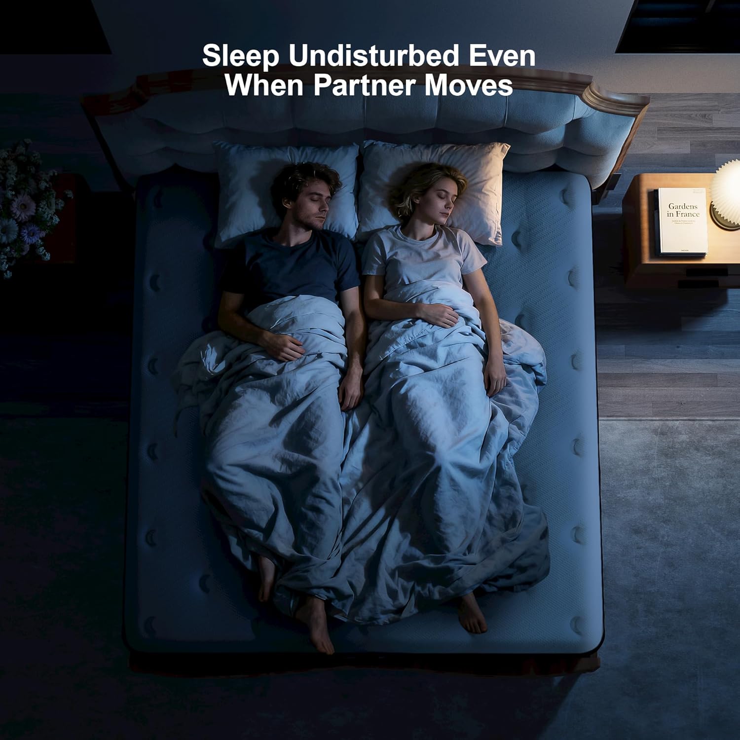 Queen Mattress Medium Firm - 14 Inch Memory Foam Hybrid Mattress with Target Support for Spine Alignment, Enhanced Edge