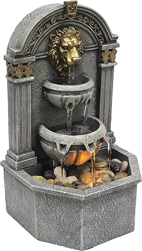 Miniatura 4 de Tabletop Water Fountain Indoor-with Lion's Head Design, Décor Your Indoor Space,Relaxation for Office, Living Room, or Bedroom,10.6''Tall