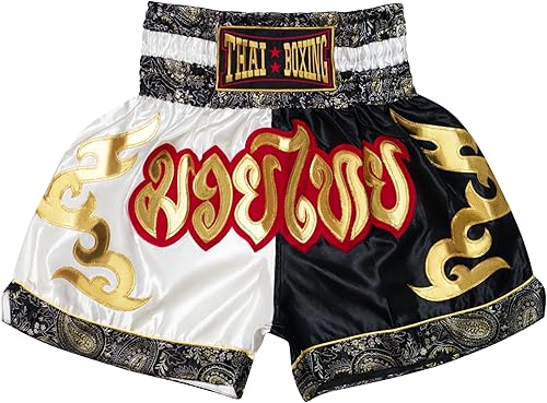 Pantalones cortos clásicos de Muay Thai para hombres y mujeres, boxeo, kickboxing, alto grado, artes marciales mixtas, ropa de entrenamiento