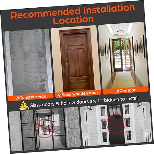 Miniatura 7 de GALPADA Barra de dominadas portátil ajustable para puerta, resistente, sin taladro, para equipo de fitness en el hogar, estante de ejercicio de