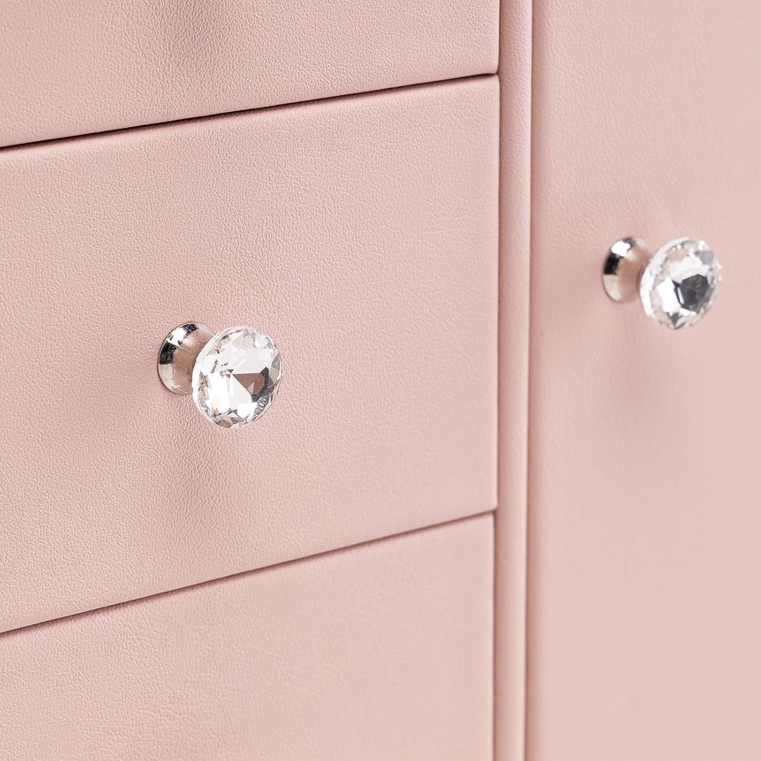 Vlando Musical Jewelry Box with Spinning Ballerina, Girls’ Jewelry Organizer for Necklaces Rings and Hair Accessories, Gift for Girls and Kids, Pink