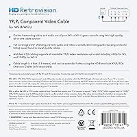 Vista 6 de HD Retrovision Cable de vídeo componente premium para WiiWii U YPbPr