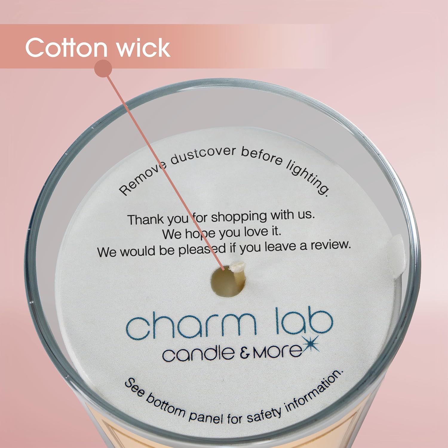 CharmLab Candle - Mother’s Day, Birthday Gift for Mom from Daughter or Son – Best Mom Ever- Luxury Glass Jar Candle with Gift Box - Lavender Scented - 12 oz, Natural Bio Wax, 40 Hr Burn